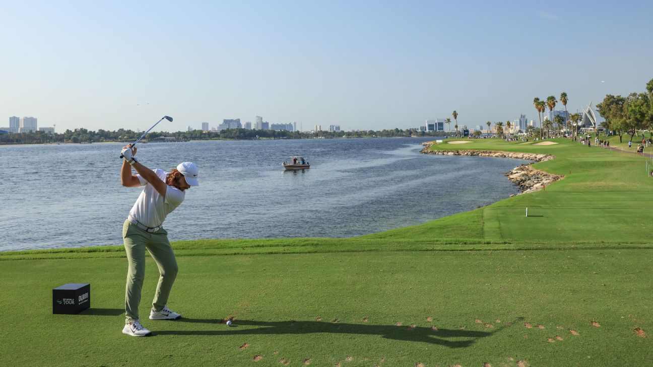 Tommy Fleetwood surges into Dubai lead; Rory McIlroy 1 back