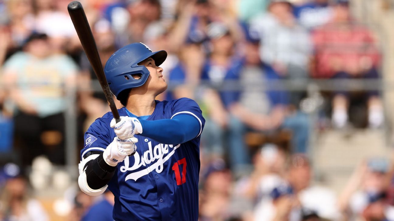 Ohtani launches 1st HR in Dodgers spring debut