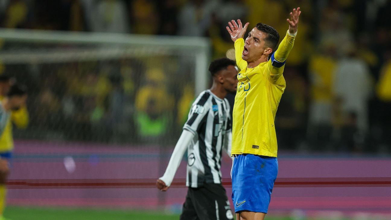 Cristiano Ronaldo was suspended for an obscene gesture in a game