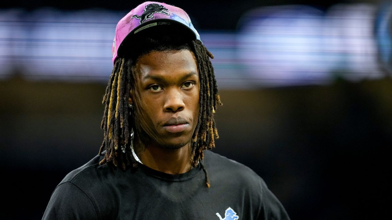 Jameson Williams was among several NFL players suspended for gambling in April 2023.